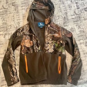 Youth Field and Stream fleece camouflage jacket.